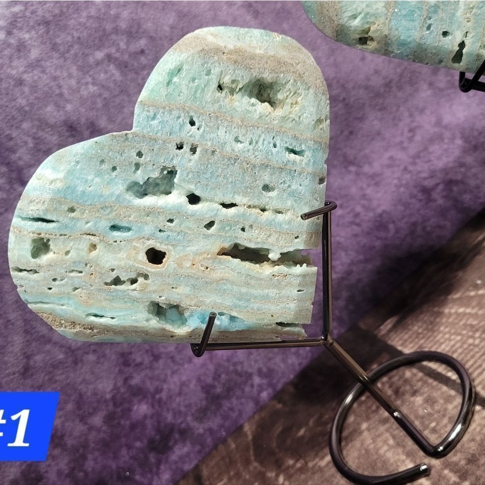 ‎Hemimorphite Heart - Picture 4 of 8